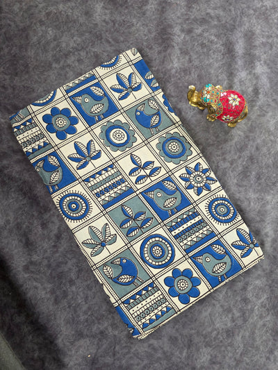 Pure kalamkari cotton running material - DK138