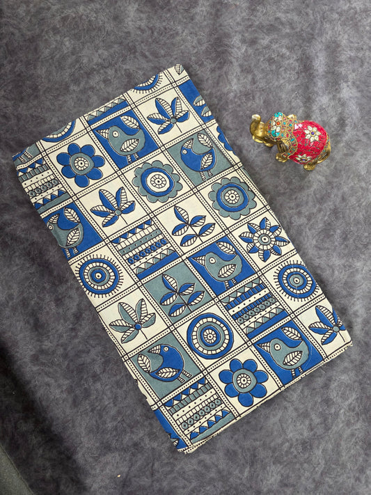 Pure kalamkari cotton running material (0.5mtr)-DK138