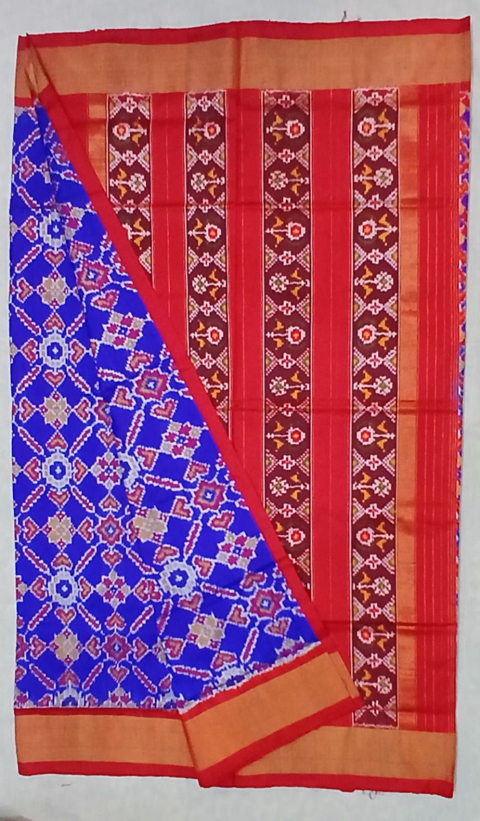 Handloom Mulbery ikkat border pattu saree- WW896