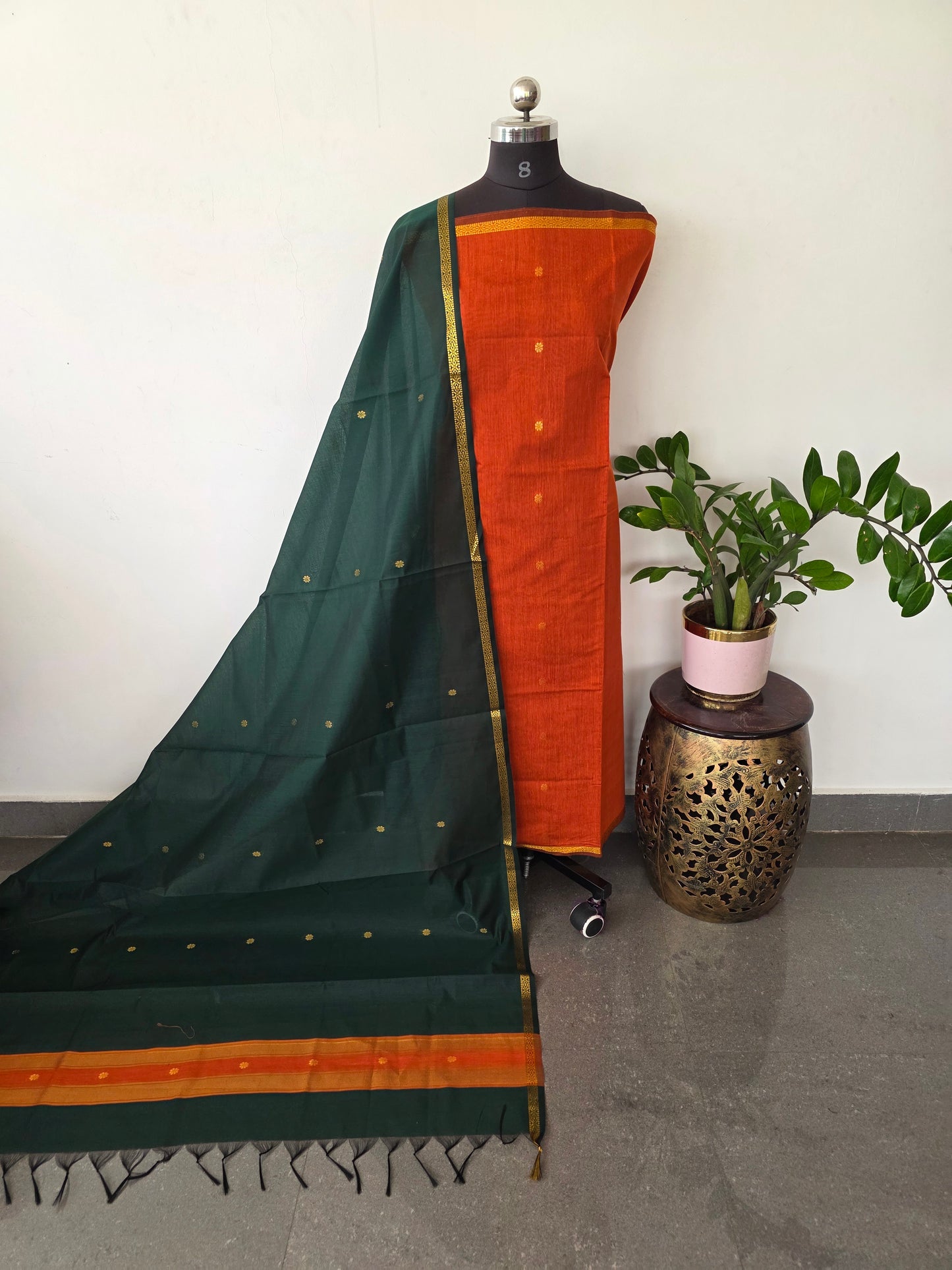 Semi Maheshwari silk salwar set - SM115