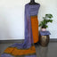 Handblock georgette salwar set with handwork mirror work - GE155