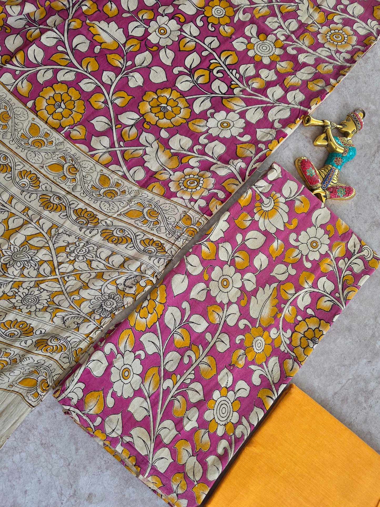 Authentic pure kalamkari cotton set - AK394