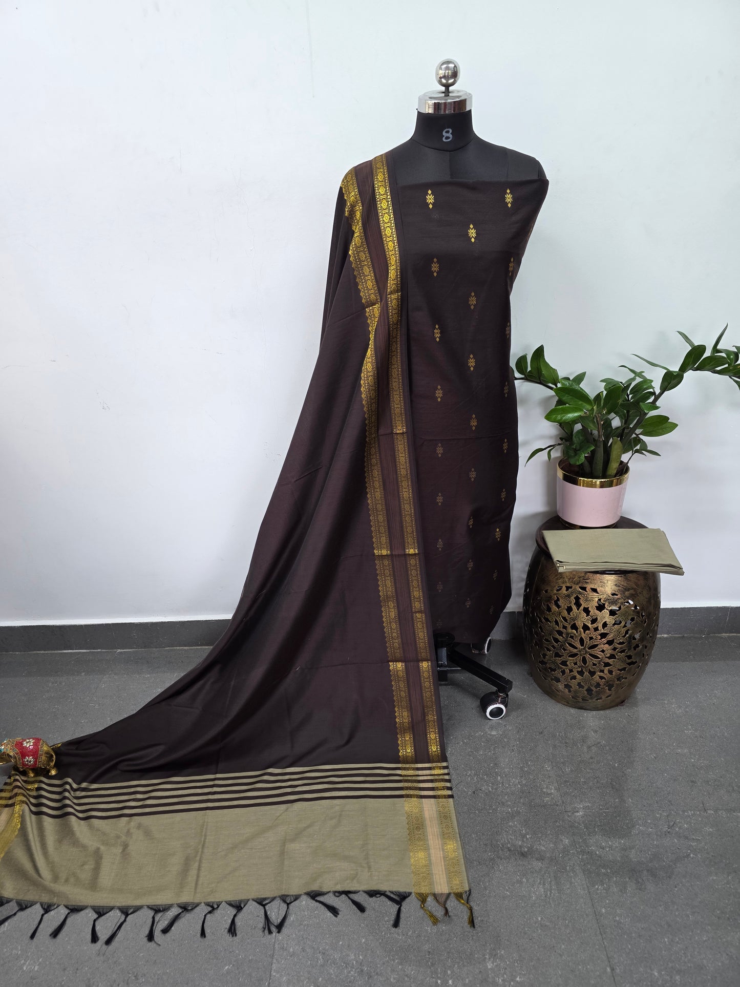 Softy silk jari butta set - RW18