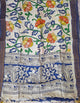Handcrafted chennuri silk kalamkari duppatta -AK594
