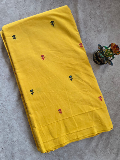 Prewashed  Jamdhani butti south cotton running material - HRM53