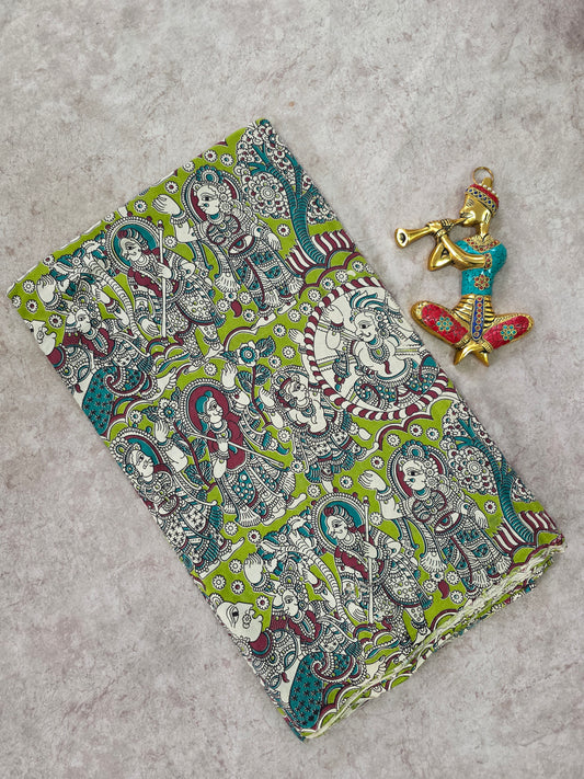 Pure kalamkari cotton running material (0.5mtr)-DK115