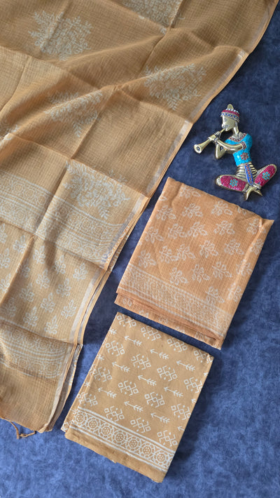 Handblock Jaipuri Kota doria set - JA705