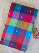 Madras kattam prewashed with butta weave fabric (4 inches*4 inches) - MD101