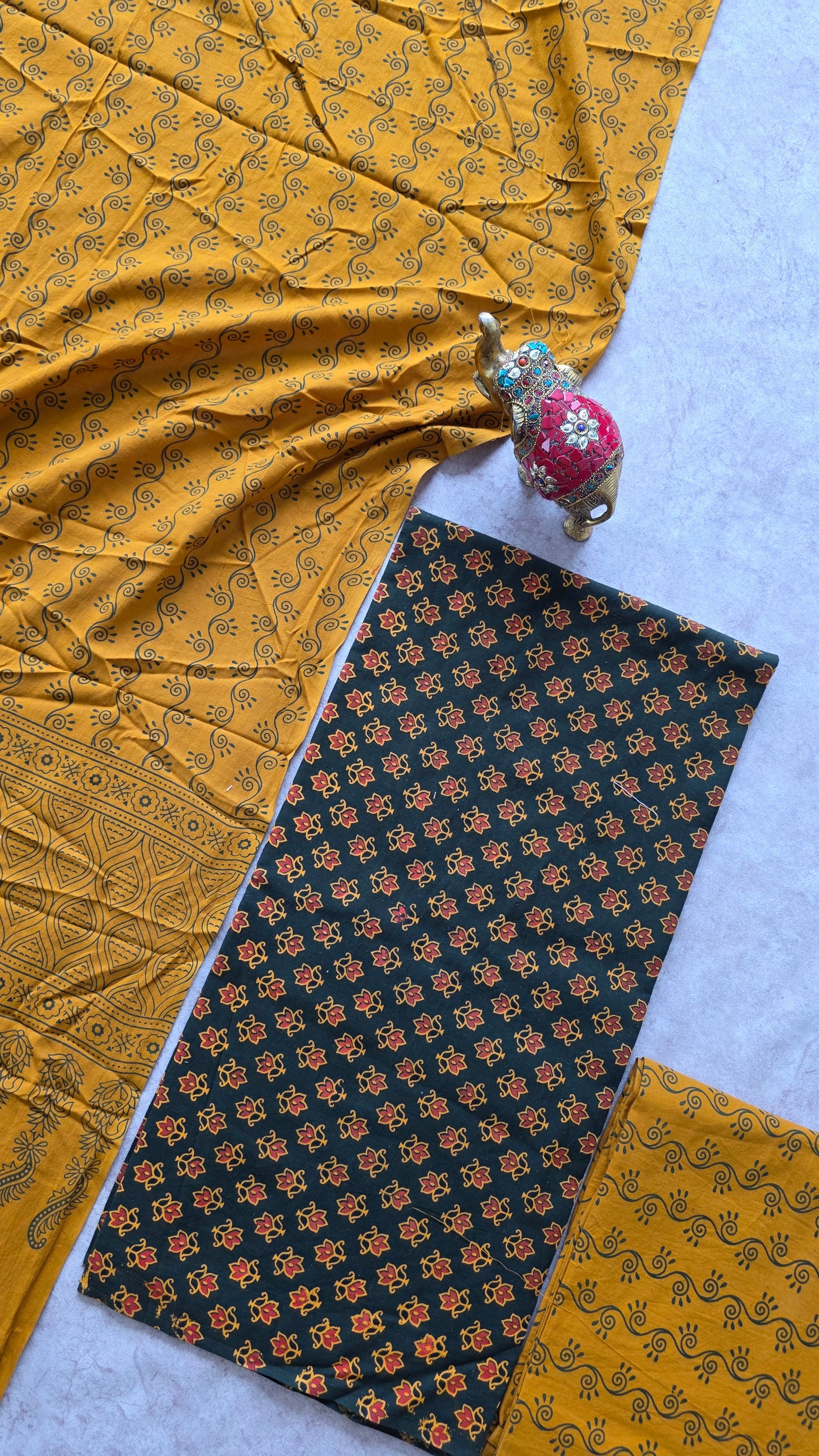 Heavy Ajrakh cotton set - VC81