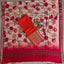 Handloom mangalagiri silk top with pure mangalagiri digital silk shawl - ML20
