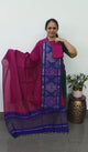 Pochampally sico set with ikkat damn -SD395