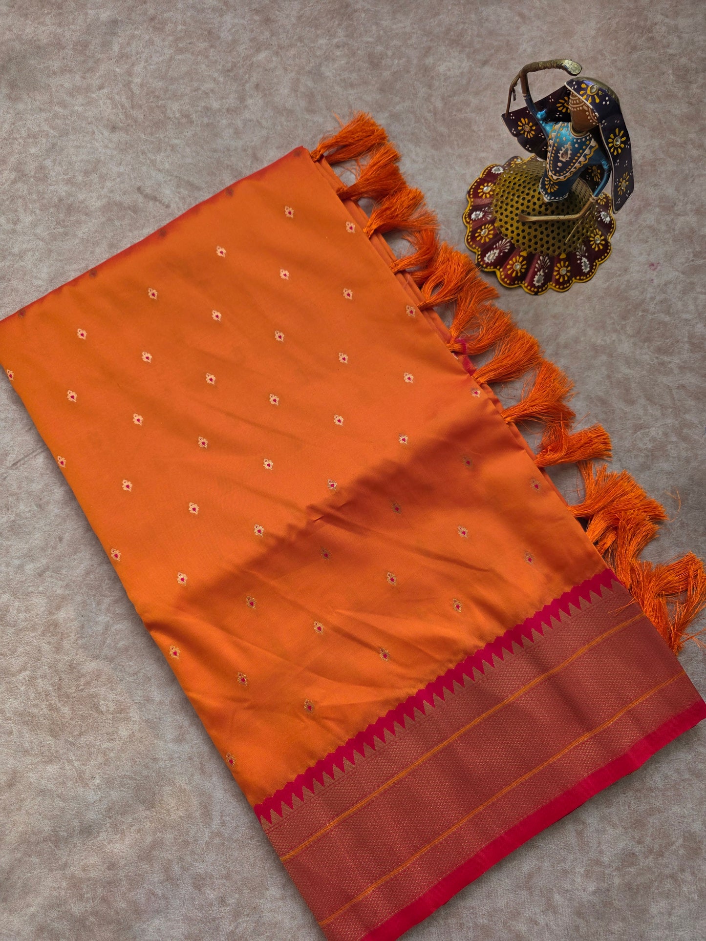Premium soft silk paithani saree - 8
