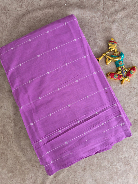 Prewashed Pure handloom cotton running material ( 0.5 mtrs ) - HRM138