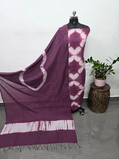 Mul cotton clamp-dyed salwar set - BAA80