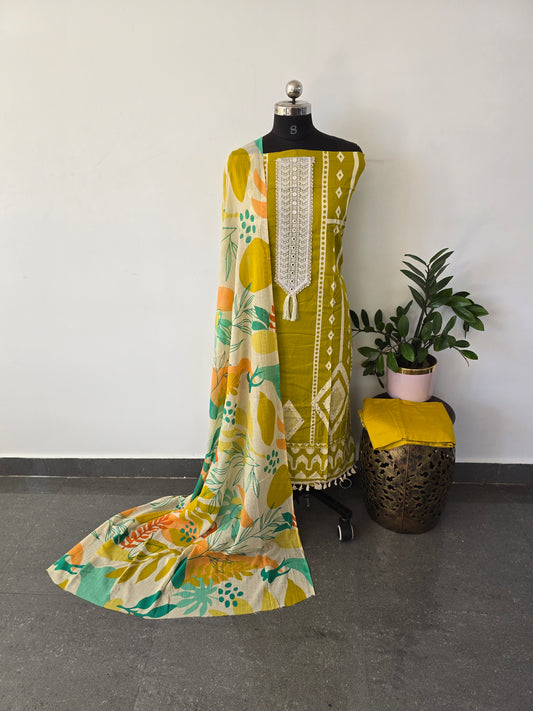 Regular/office wear satin cotton salwar set - BF75