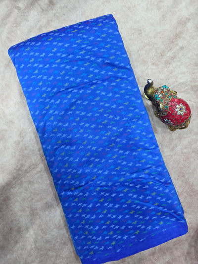 Pochampally sico pattu ikkat silk running fabric - WW137