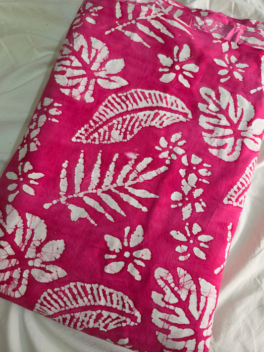 Handcrafted batik cotton running material (0.5 mtrs)-HB20