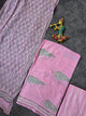 Modal Handblock Jaipuri silk set with chiffon duppatta- JA575