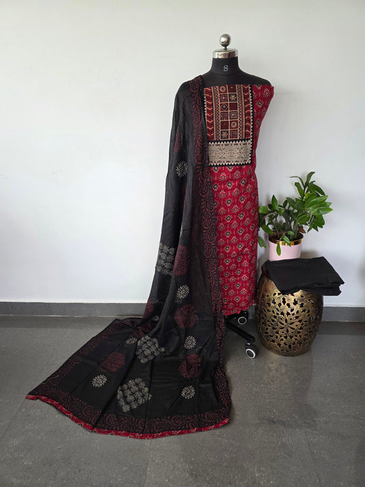 Ajrakh cotton set - BA264