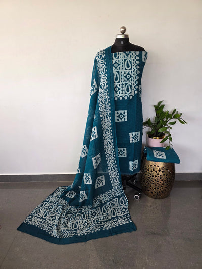 Schiffli batik cotton set - BA213