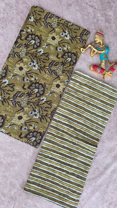 Jaipuri pure cotton cords set - JA849
