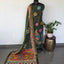 Kalahasthi Handcrafted Penkalamkari bangalore silk set -KH285