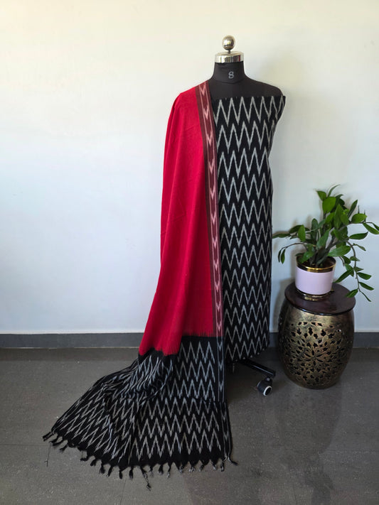 Pochampally ikkat cotton set - KK81