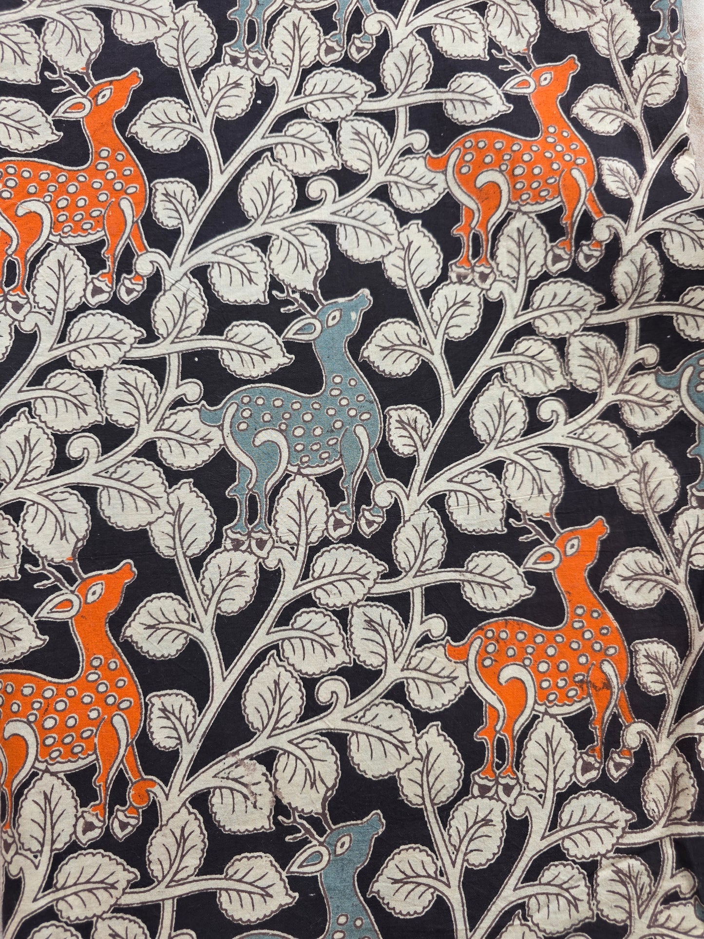 Pure kalamkari cotton running material (1 meter)- KM53