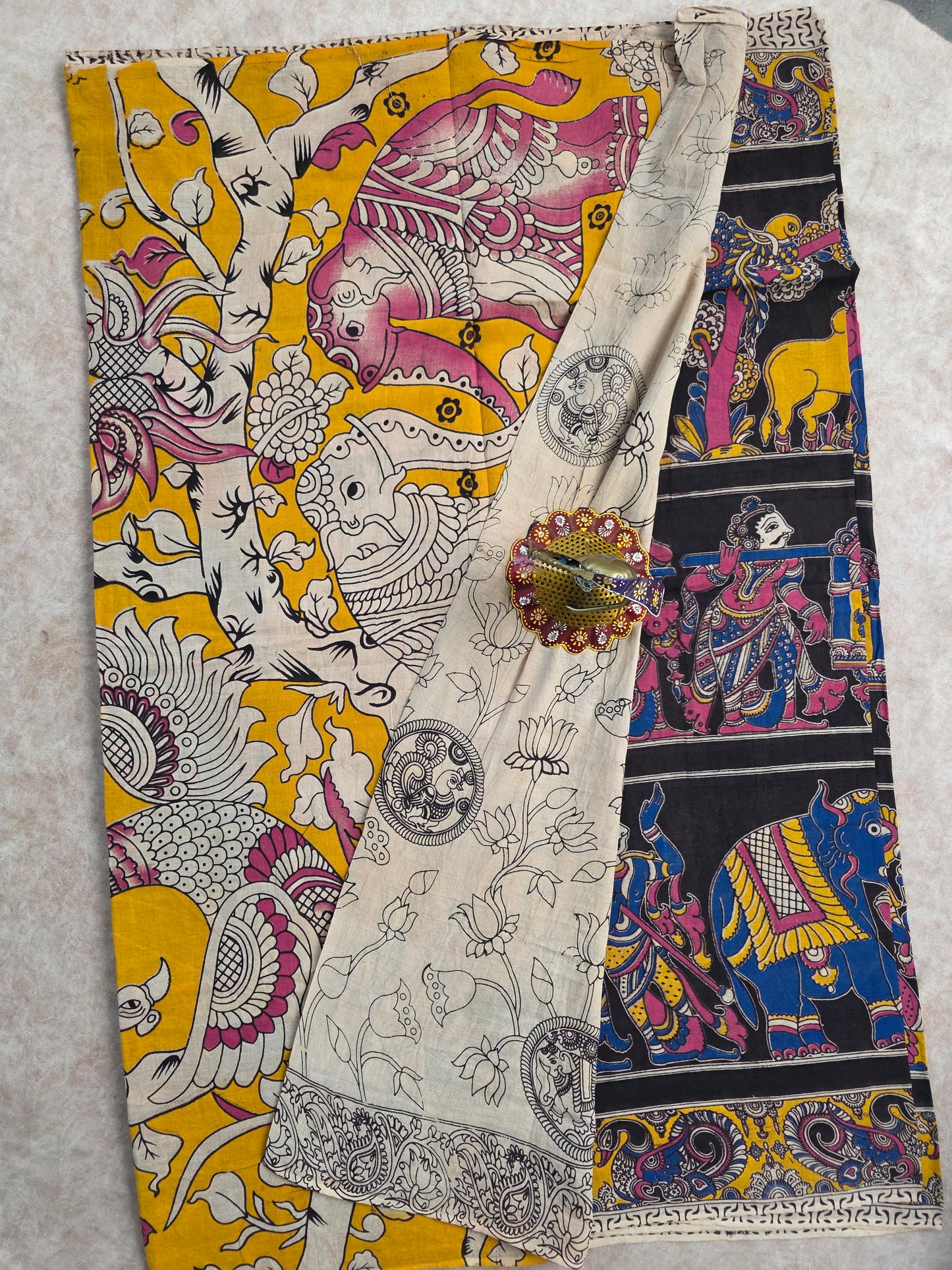 Pure kalamkari cotton saree - 4