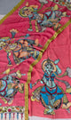 Handcrafted Kalahasthi Penkalamkari bangalore silk set - KH109