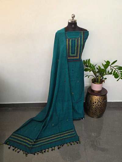 Handcrafted Lambani khadi cotton salwar set -JMM289
