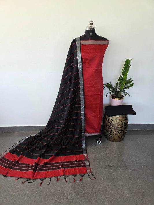 LT Mangalagiri pattu set with small border - MAA50