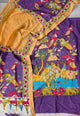 Handcrafted Kalahasthi Penkalamkari bangalore silk set - KH170