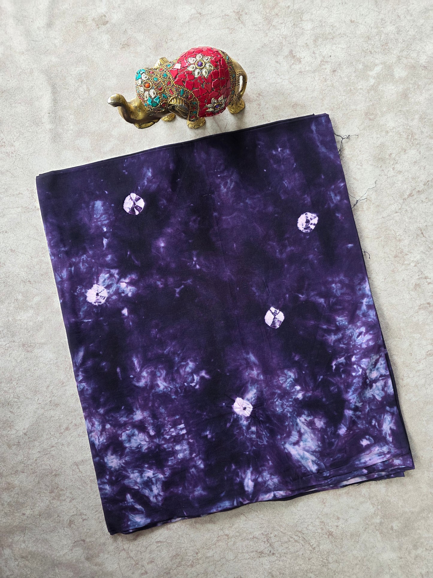 Tie & dye Batik Nighty/ Kaftan fabric ( approx 3 mtrs ) - NF67