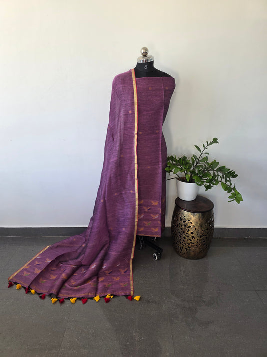 Premium handloom linen cotton set - MW17