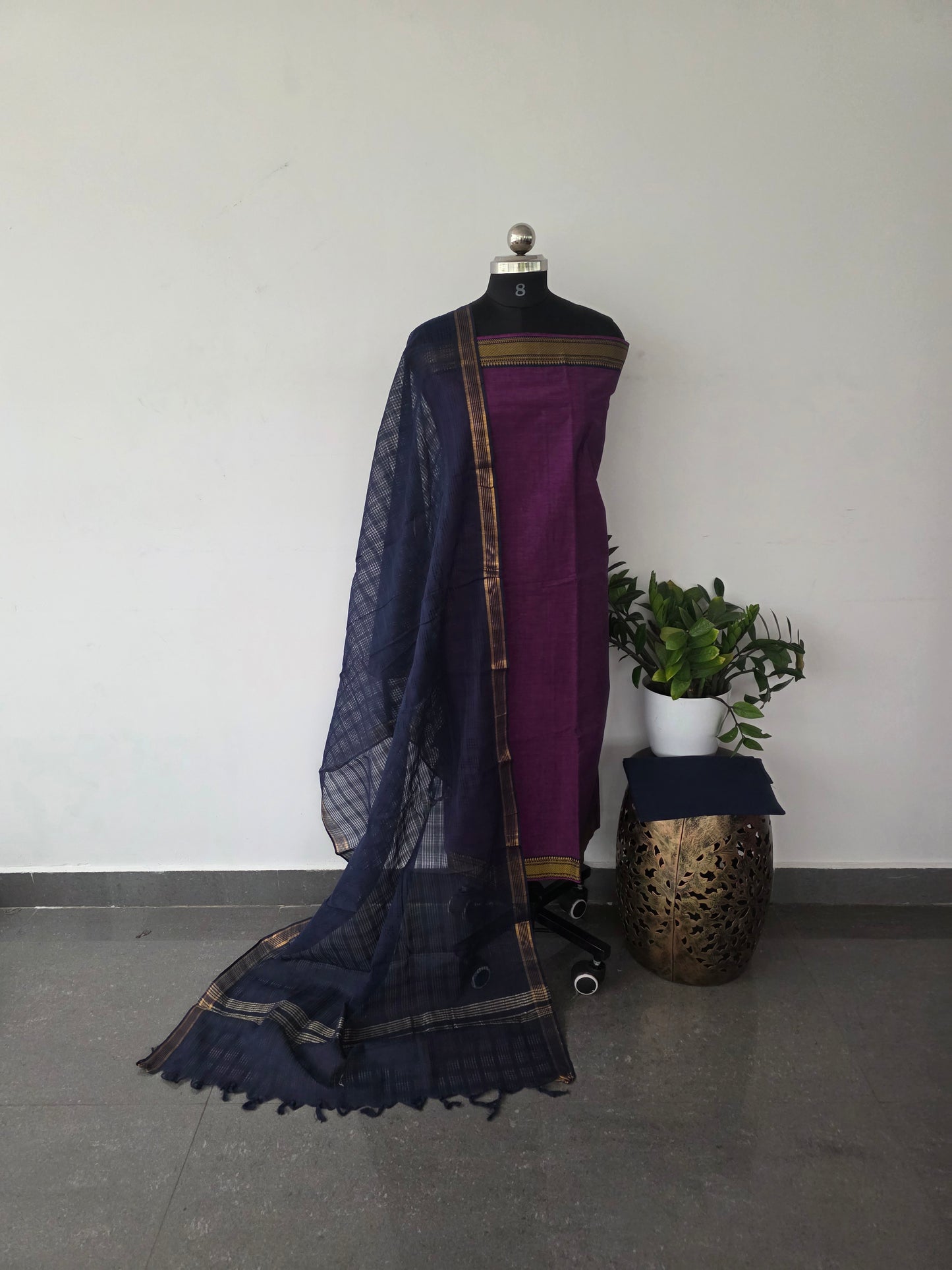 Pure handloom cotton set  -363