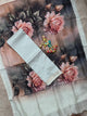 Handloom Mangalagiri silk top with digital mangalagiri silk shawl - RV122