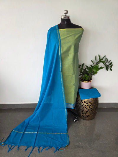Pure south cotton with kanchi border set - HA57