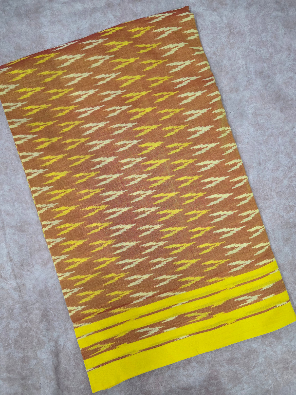 Mercerised warp ikkat saree - WW212