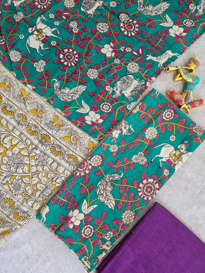 Authentic pure kalamkari cotton set - AK392