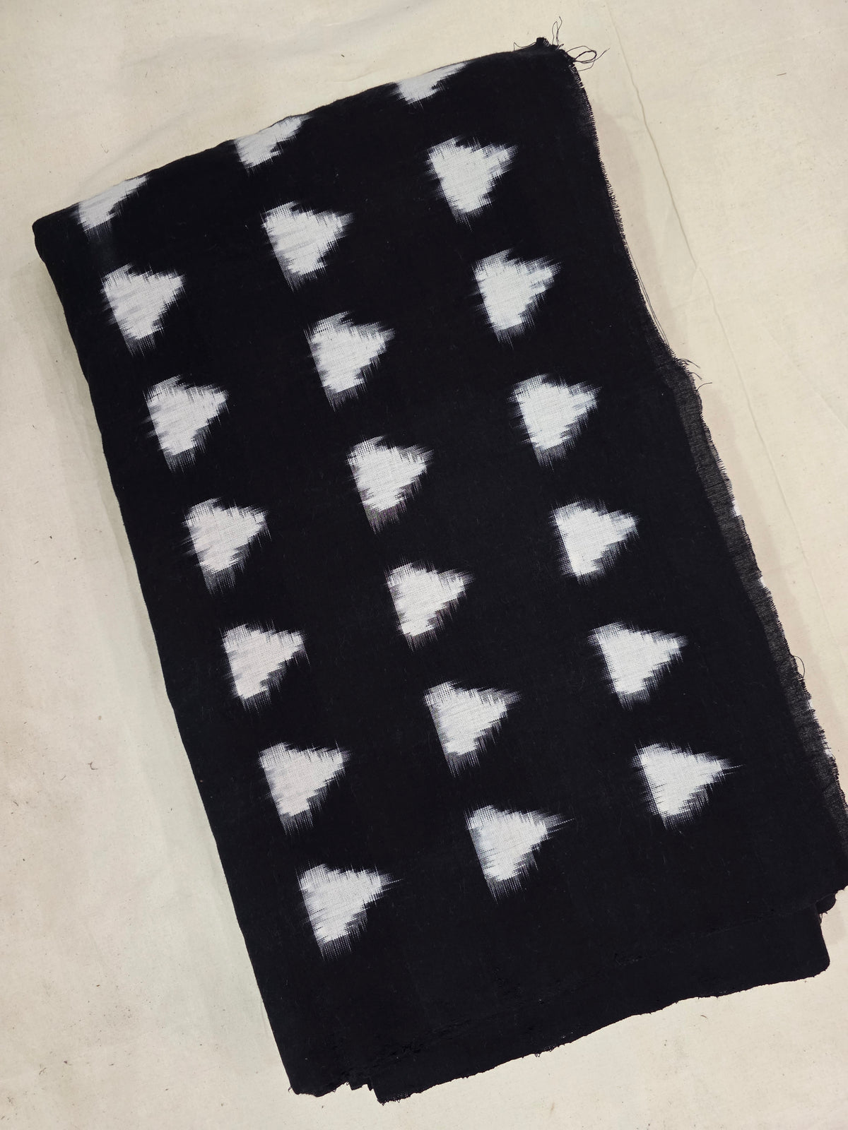 Handloom double ikkat  running material - WW628