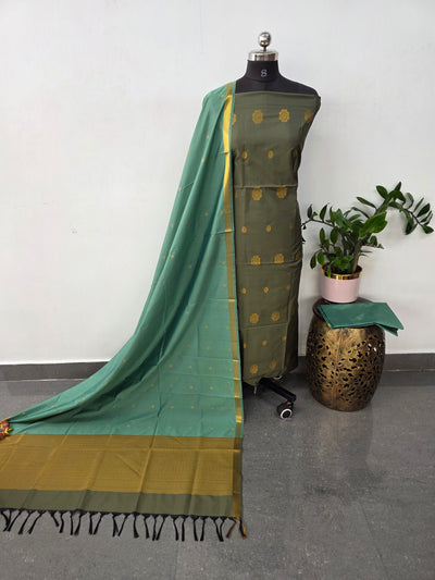 Kanchivaram semi softsilk salwar set - KS55