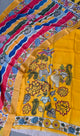 Handcrafted Kalahasthi Penkalamkari bangalore silk set - KH159