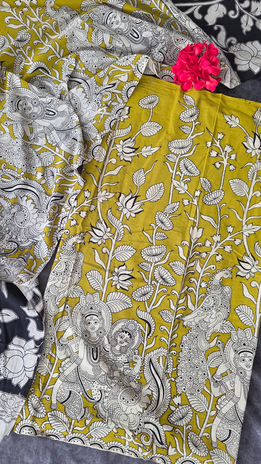 Pure kalamkari cotton salwar ( 2 pc set ) - AK126