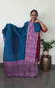 Pochampally sico set with ikkat damn -Sz331