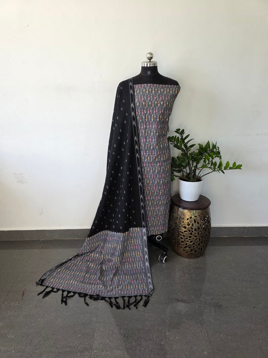 Pochampally ikkat cotton set - Pic4