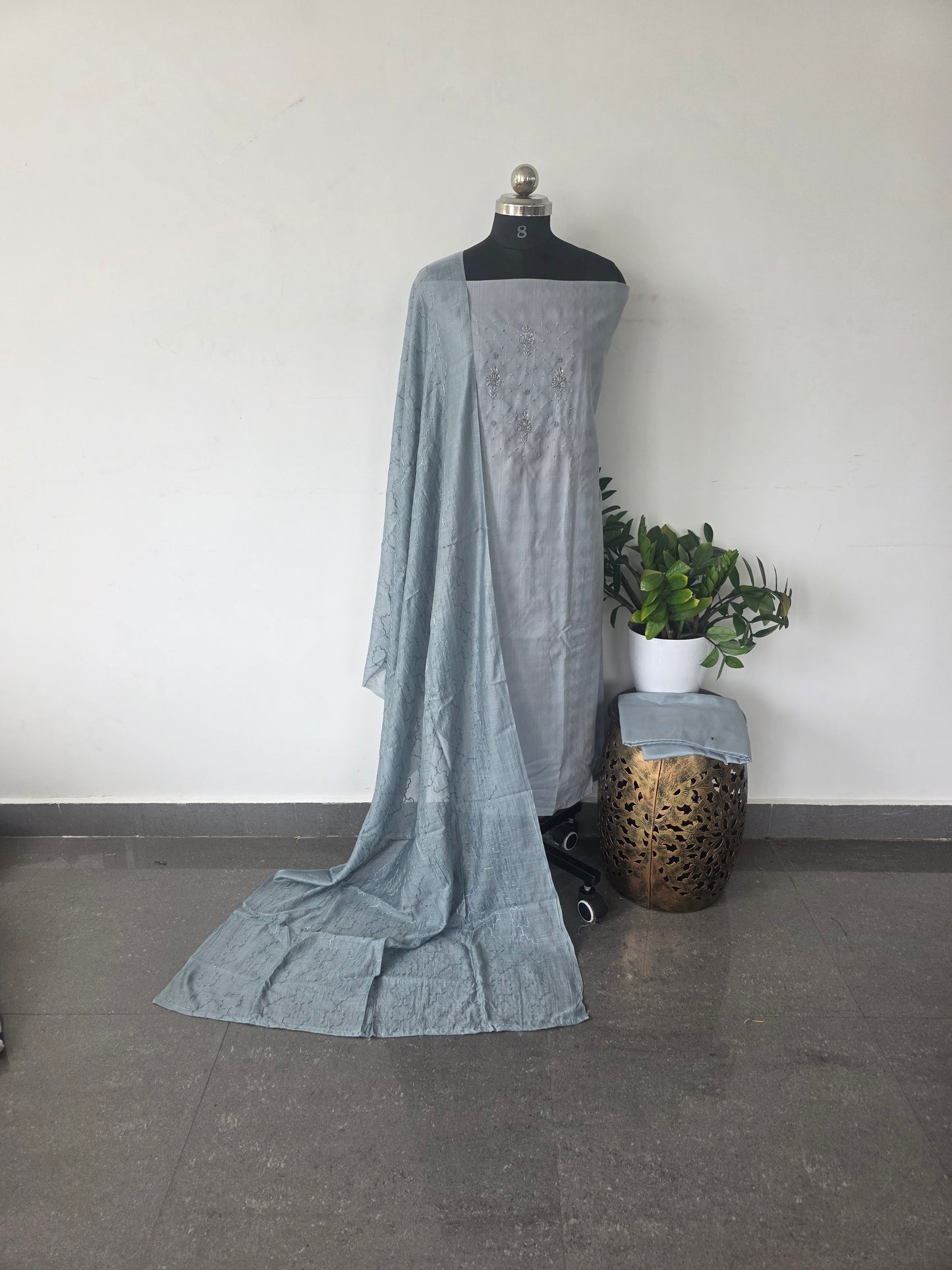 Premium silk cotton set -302