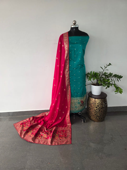 Fancy paithani silk set - UB18