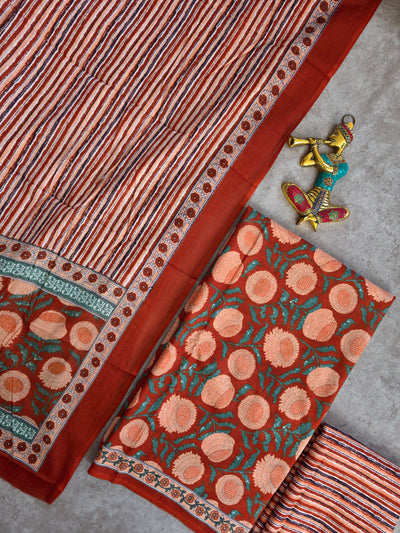 Jaipuri cotton salwar set - JA614
