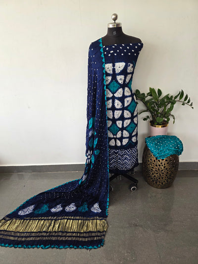 Handcrafted Modal silk shibori set -BN122